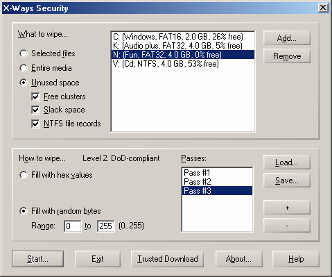 X-Ways Security screenshot